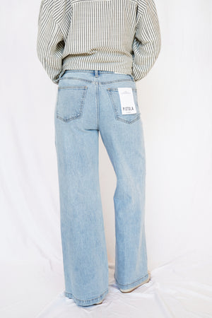 Pistola Lana High Rise Ultra Wide Leg Jean in Perspective