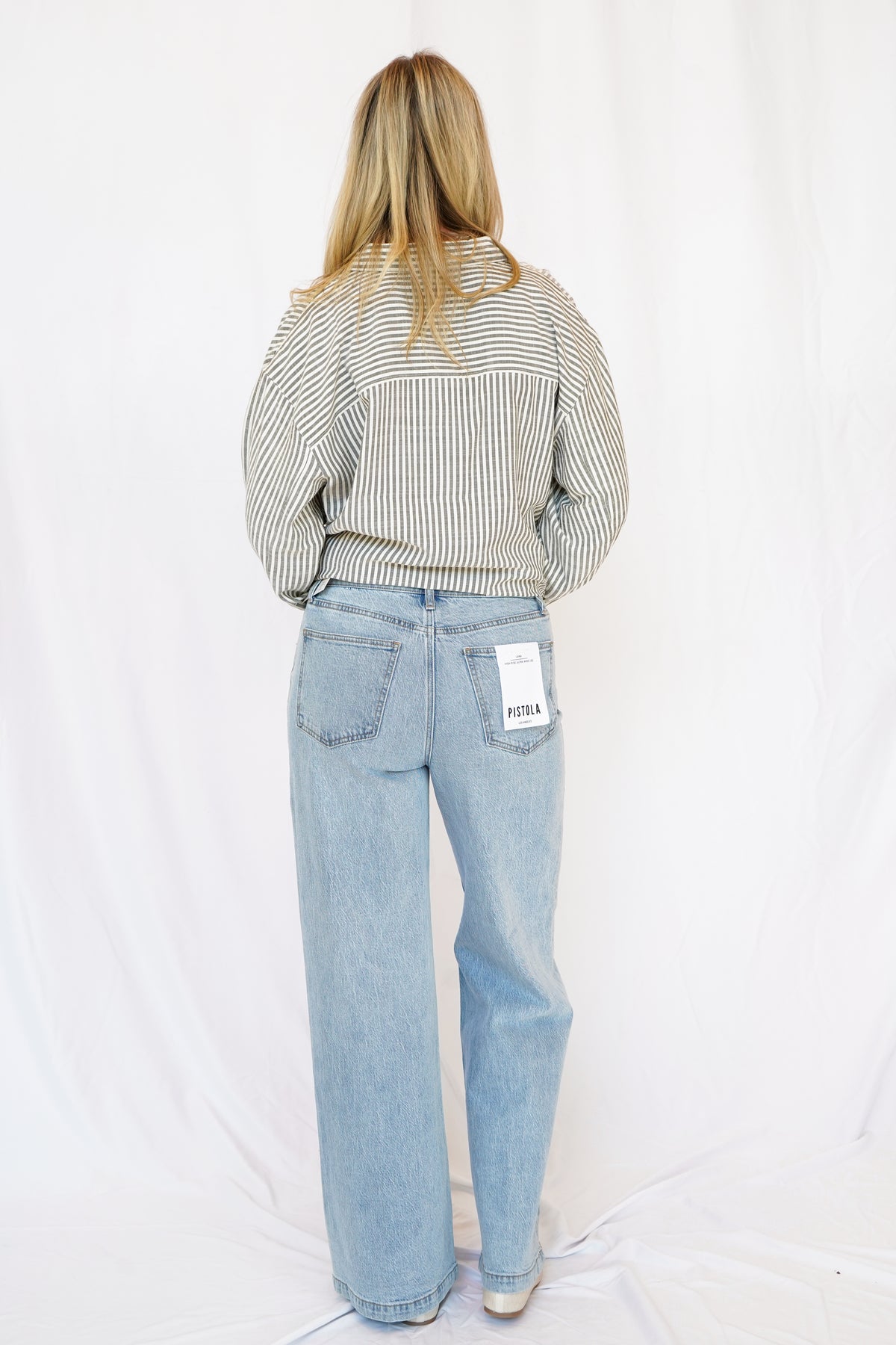 Pistola Lana High Rise Ultra Wide Leg Jean in Perspective