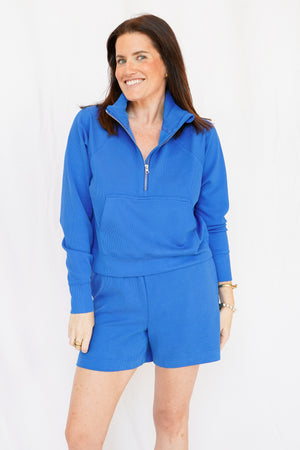 Quinn Jacket in Deep Blue
