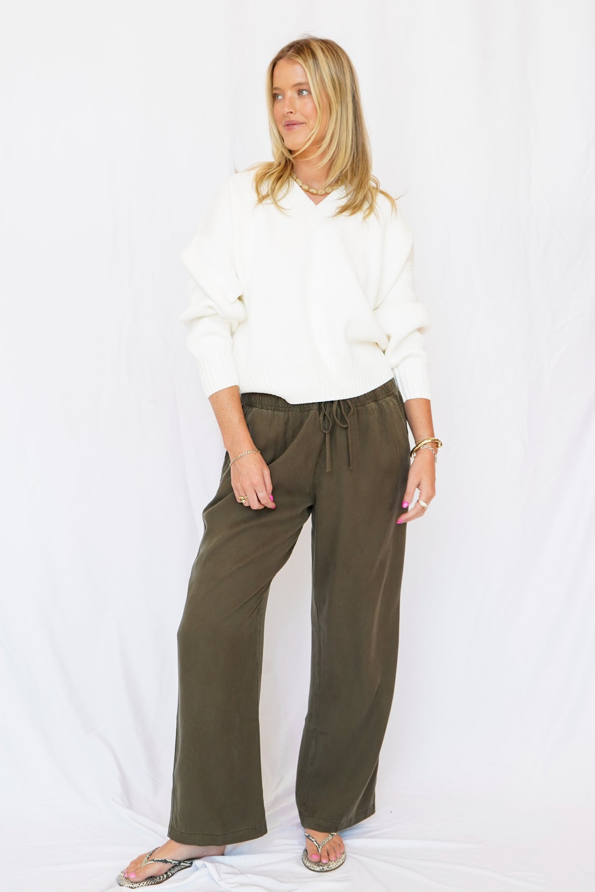 Gentle Fawn Gabriel Pants in Washed Bayleaf
