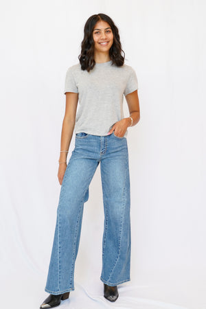 JBD Twisted Seam Wide Leg Jean