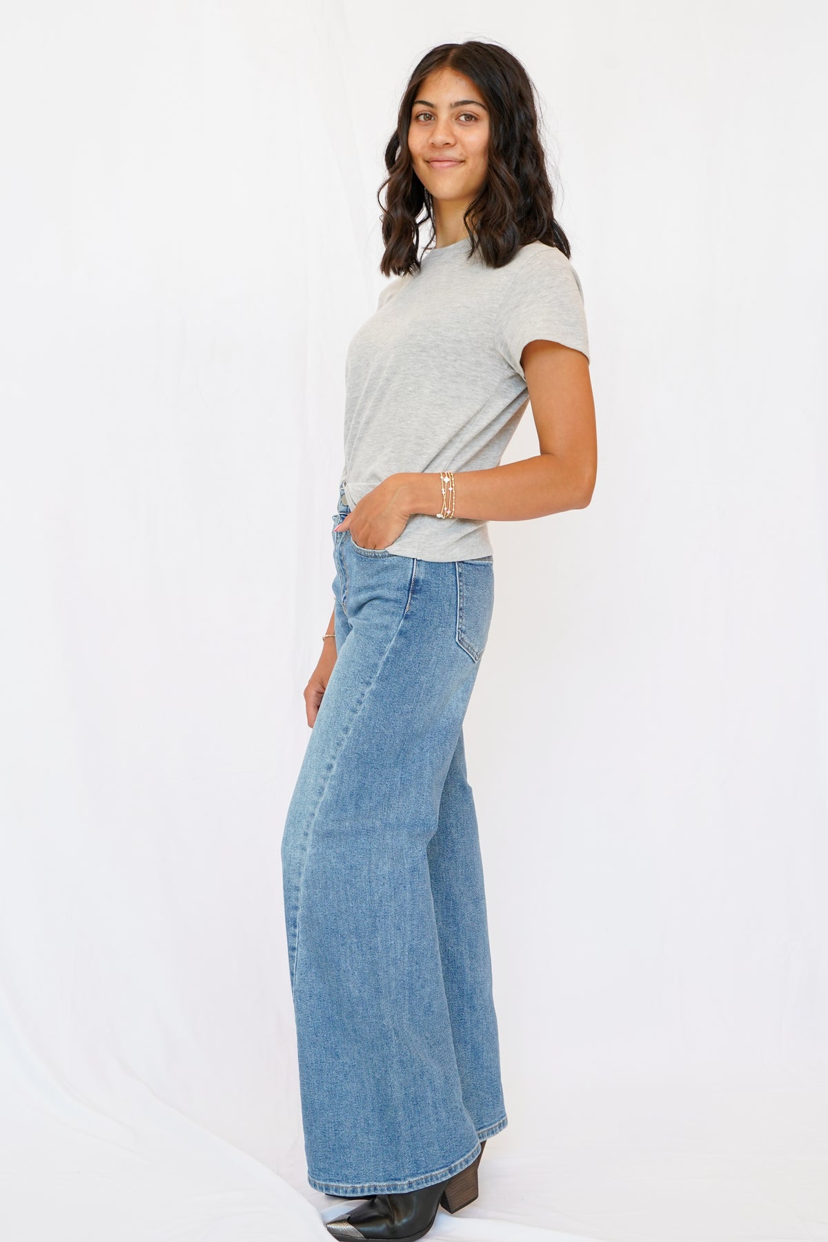 JBD Twisted Seam Wide Leg Jean