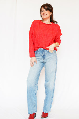 Just Black Denim Baggy Dad Jeans Light Denim