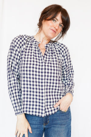 Bella Dahl Long Sleeve Shirred Raglan Shirt