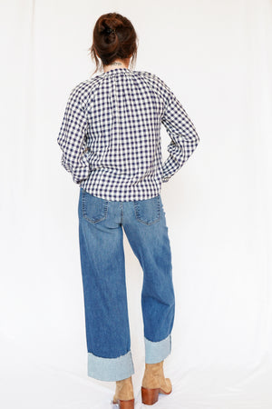 Bella Dahl Long Sleeve Shirred Raglan Shirt