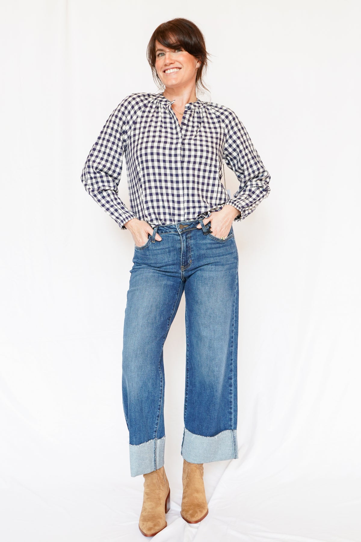 Bella Dahl Long Sleeve Shirred Raglan Shirt