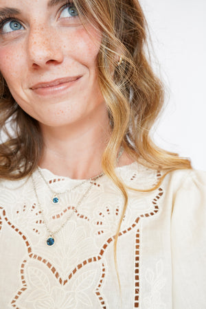 Cairo Eyelet Top in Cream