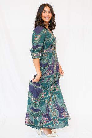 Cabellero Aneta Dress in Patchwork Flower