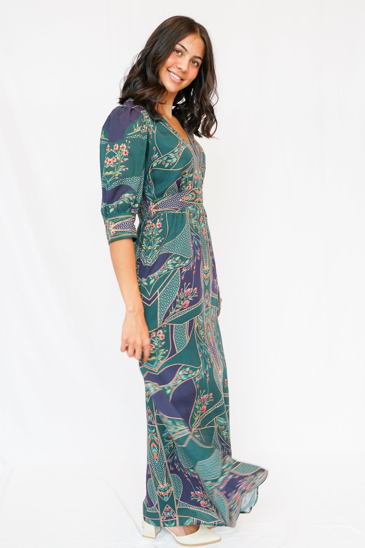 Cabellero Aneta Dress in Patchwork Flower