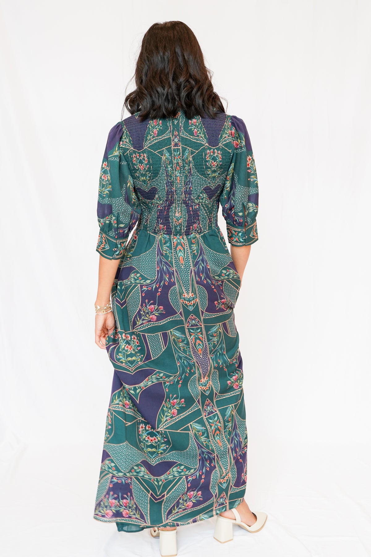 Cabellero Aneta Dress in Patchwork Flower