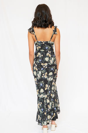 ASTR Denisse Dress in Black Floral
