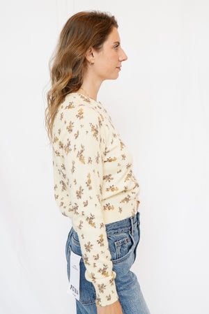 ASTR Mary Cardigan in Yellow Floral