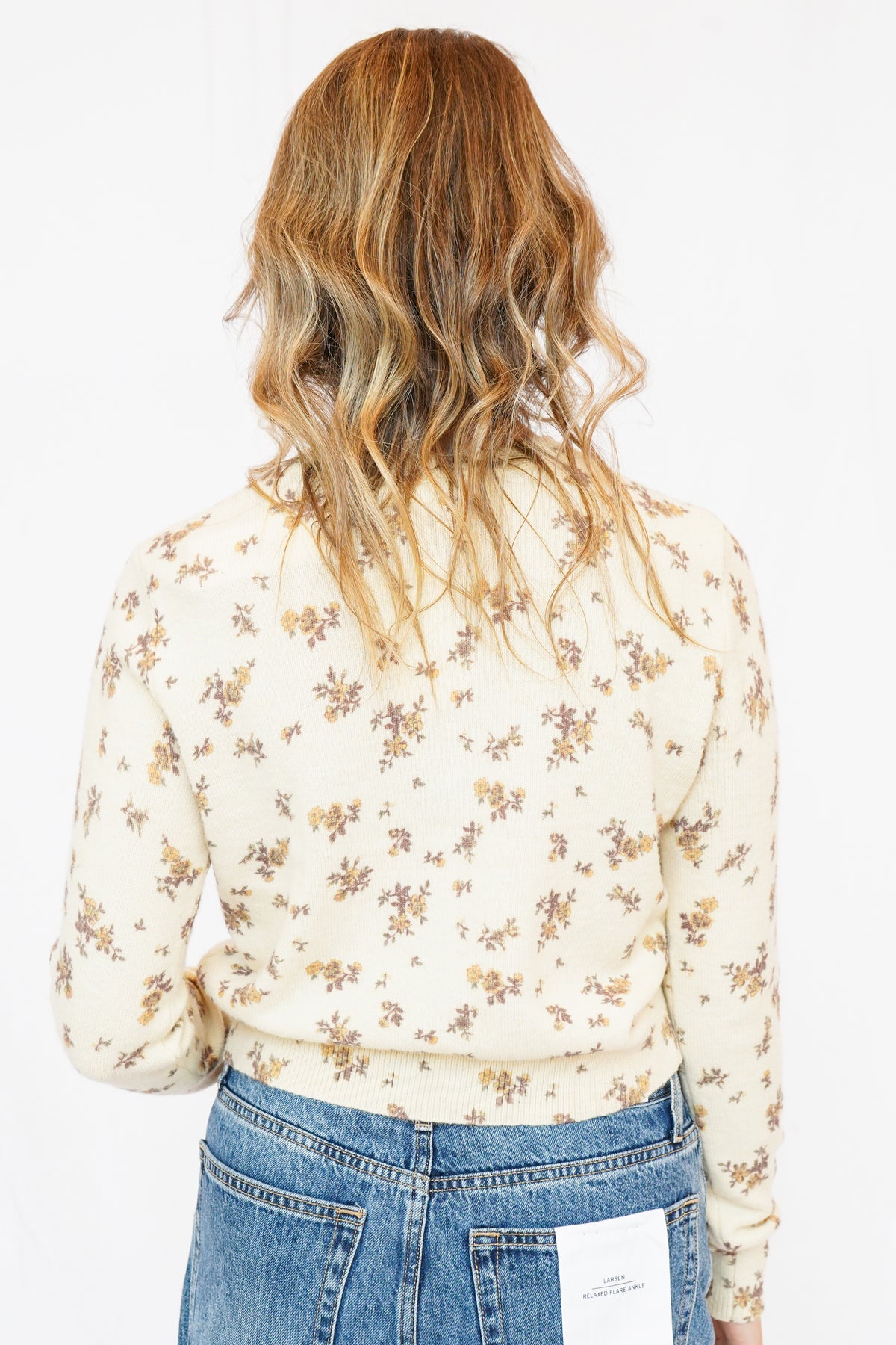 ASTR Mary Cardigan in Yellow Floral