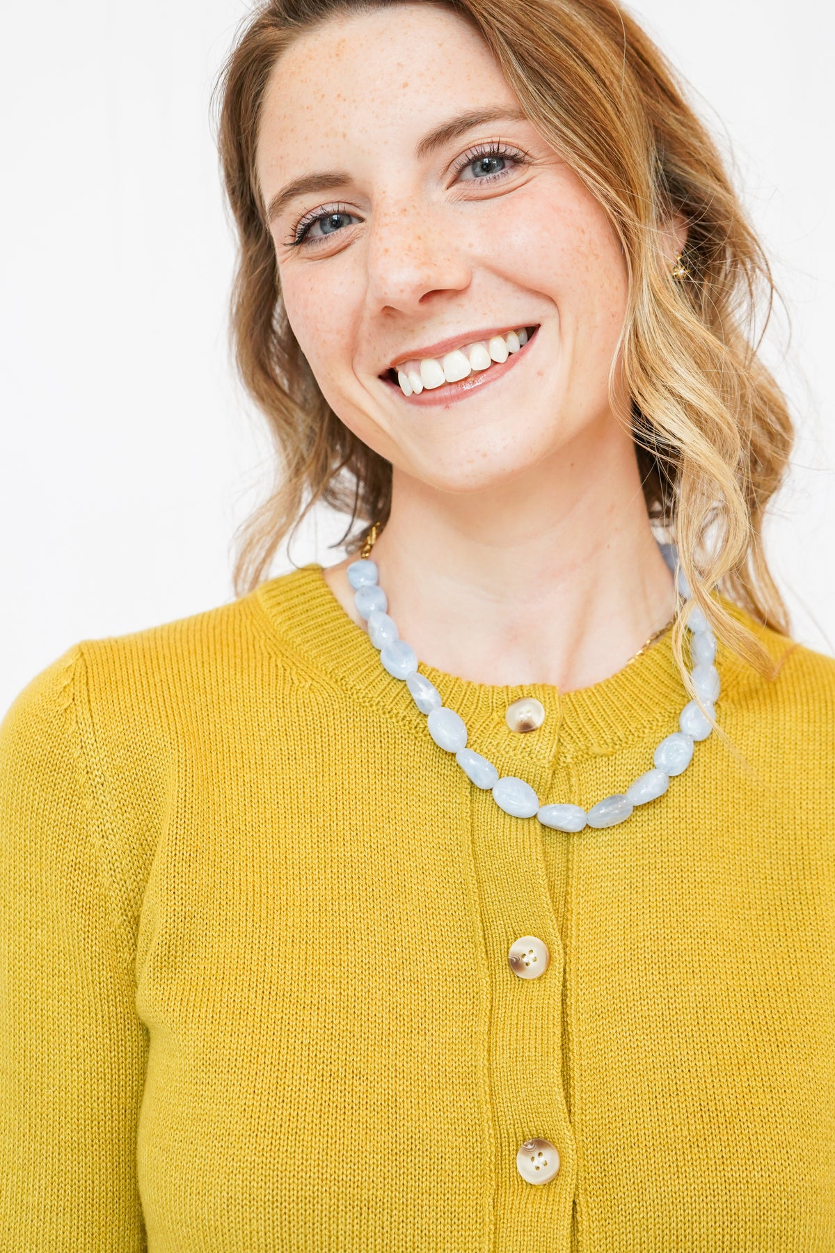 Signature Cardigan in Mustard