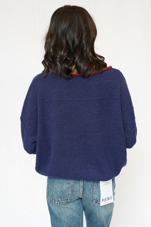 Tatum Slouch Sweater in Navy