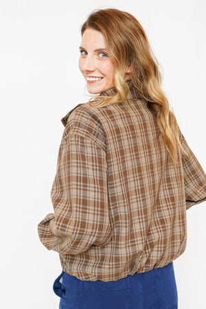 Cooper Jacket in Brown Plaid