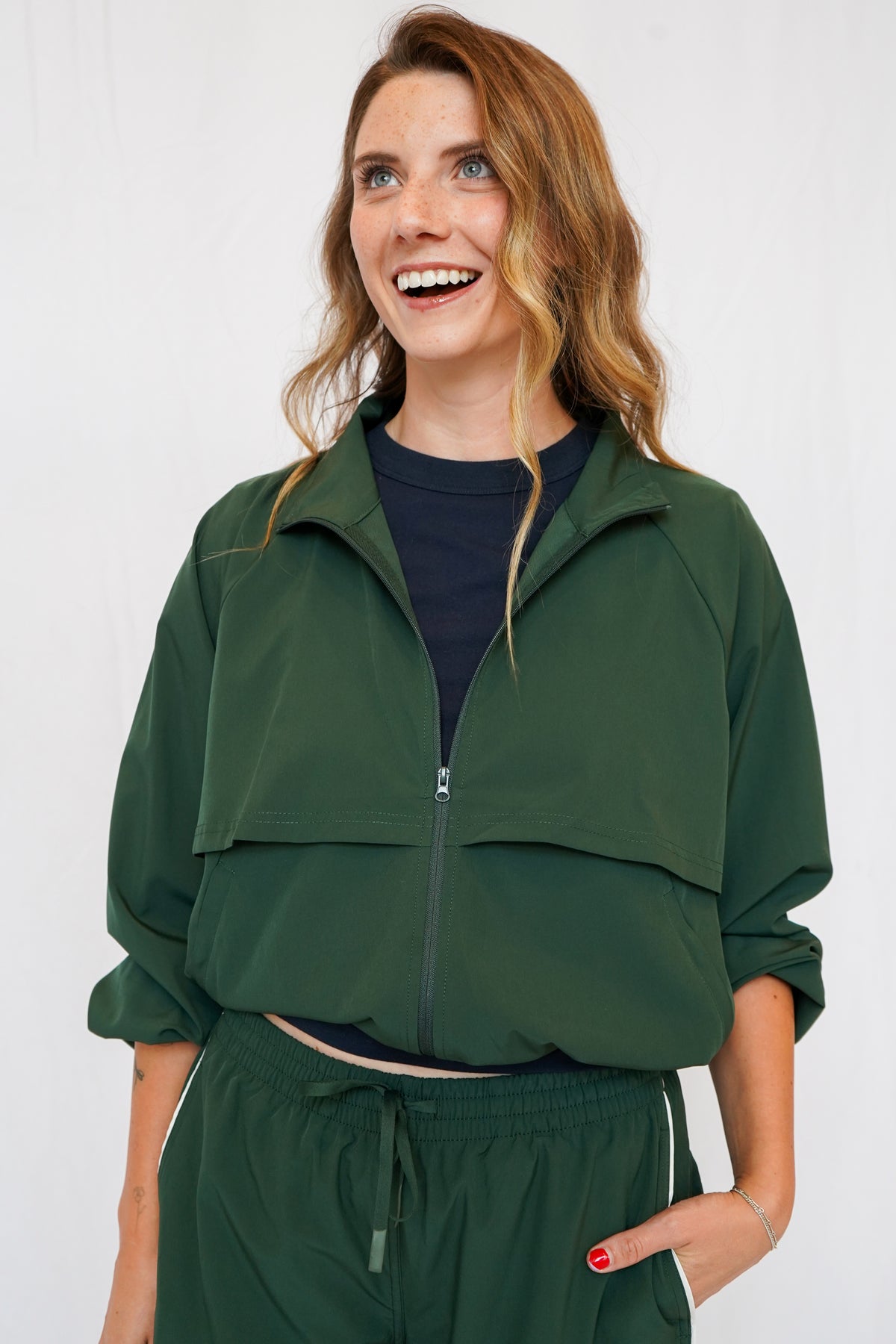 Delia Windbreaker Jacket in Sycamore