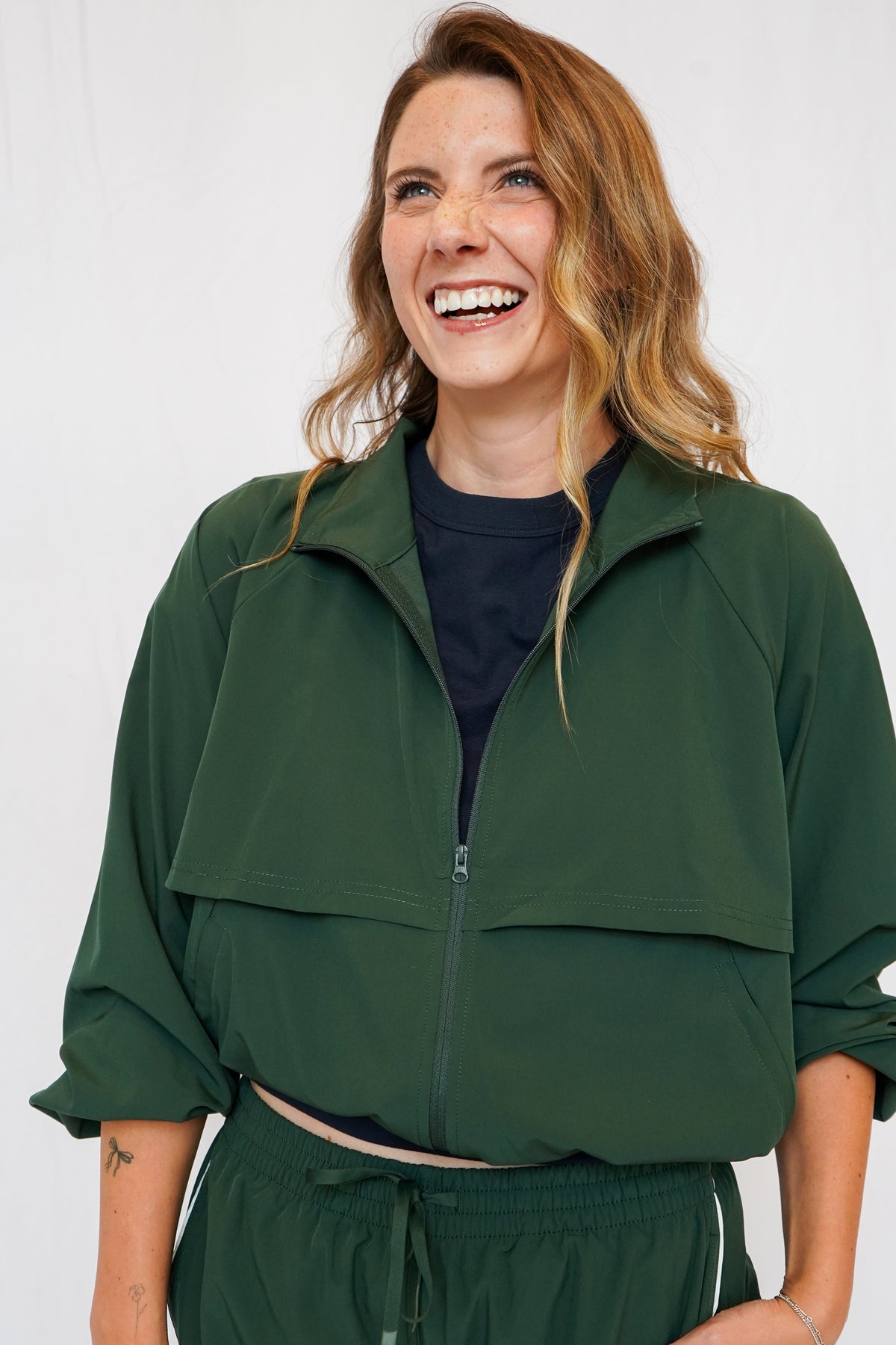 Delia Windbreaker Jacket in Sycamore