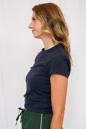 Good American Baby Tee in Navy