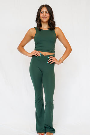 Greta Active Flare Pant in Sycamore