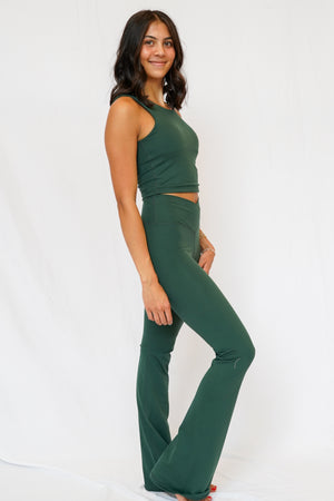 Greta Active Flare Pant in Sycamore