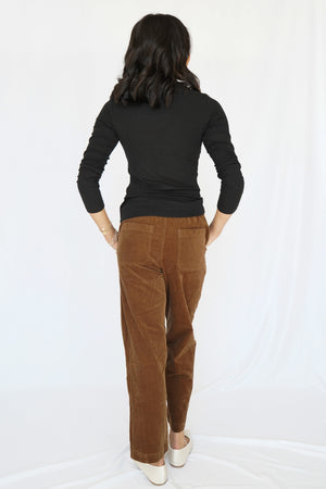 Audrey Boatneck Top in Black