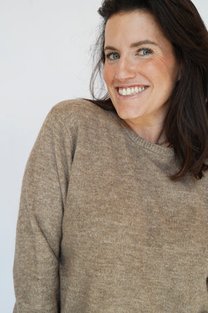 Monroe Sweater in Taupe