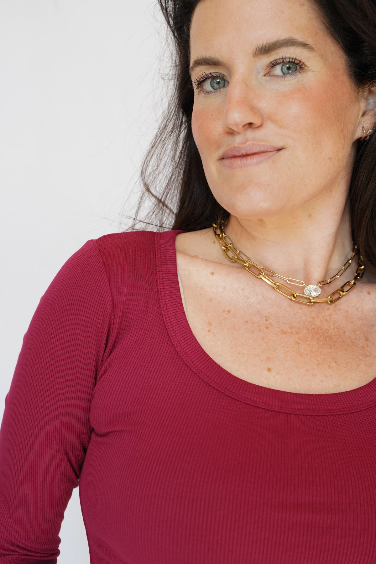 Piper Long Sleeve Top in Bramble Berry