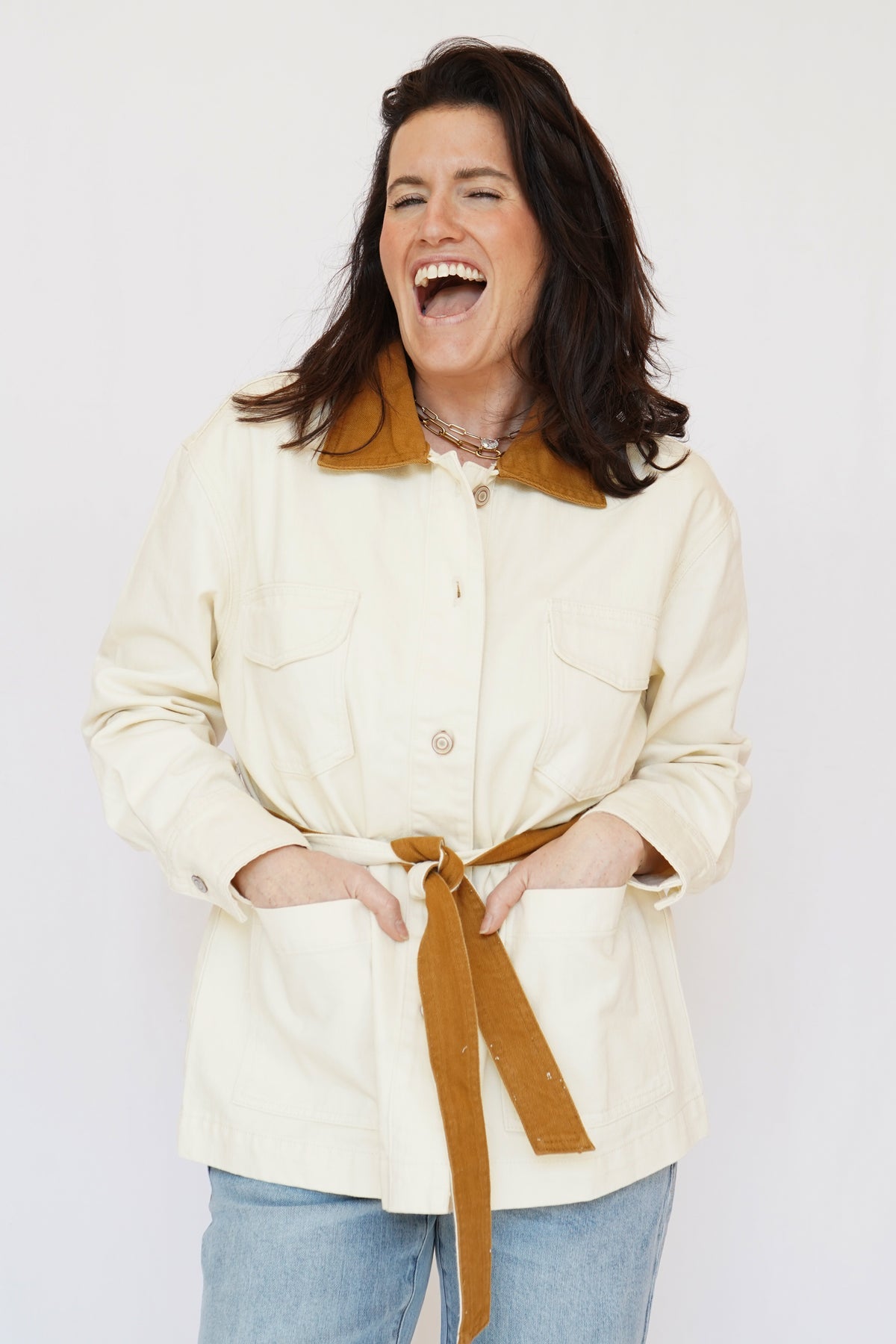 Barn Jacket in Cream
