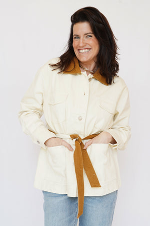 Barn Jacket in Cream