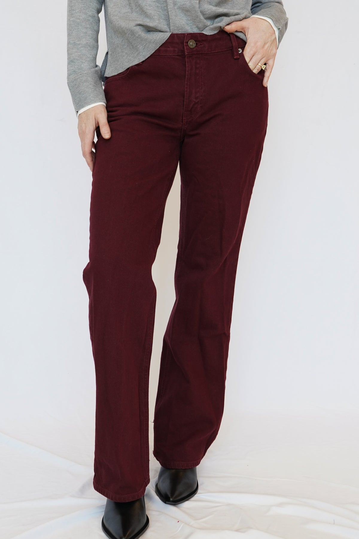 Good American Vintage Low Ride Bootcut Jeans