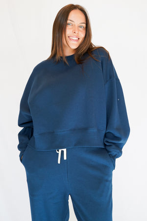 Vera Sweatshirt in Blue Thunder