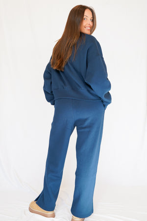 Kira Lounge Pants in Blue Thunder