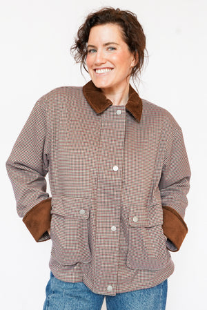 Thread & Supply Orchard Jacket in Grey Red
