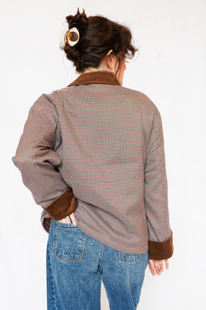 Thread & Supply Orchard Jacket in Grey Red