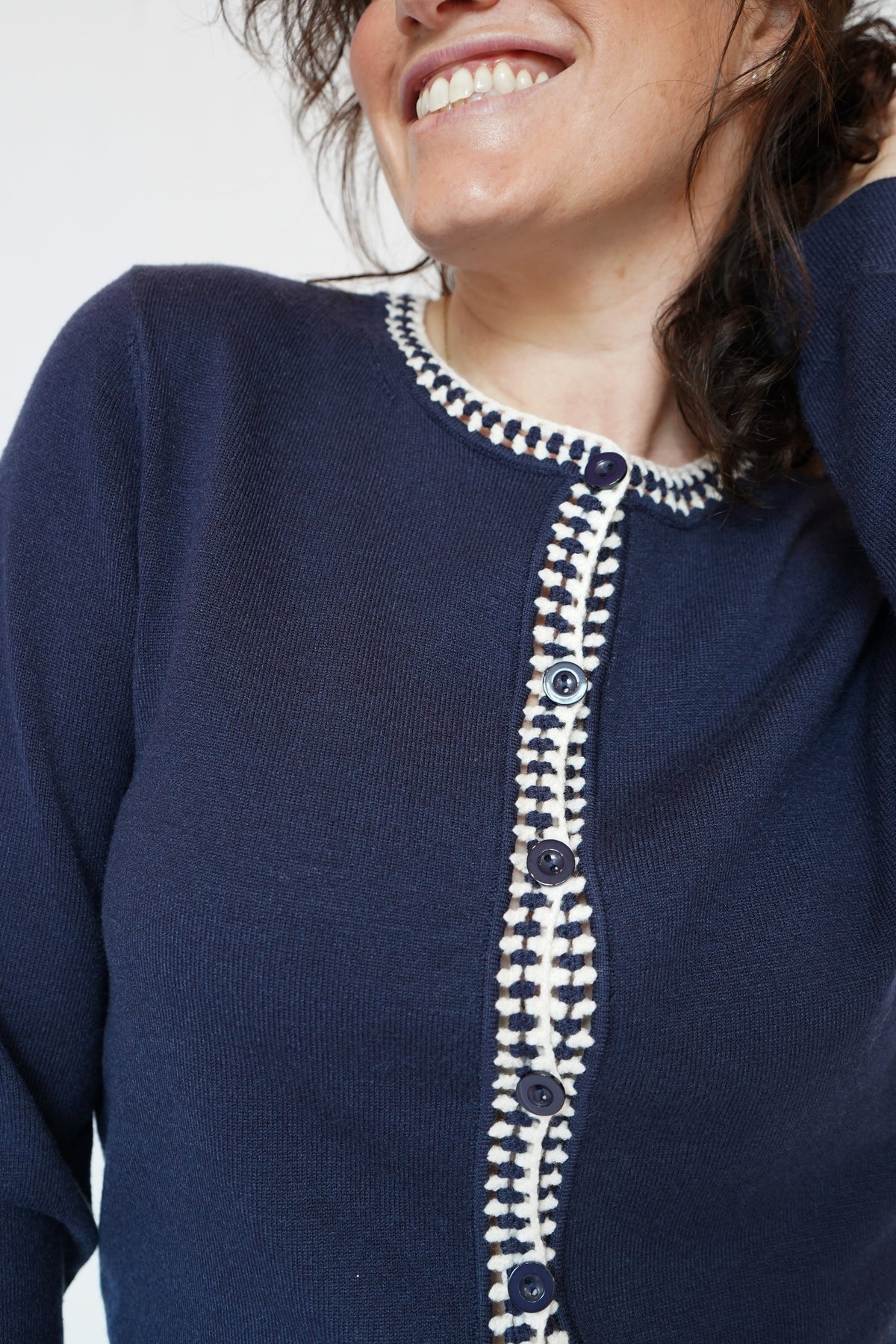 Pippa Cardigan in Navy