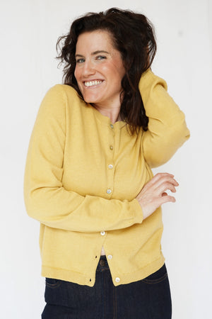 Genna Cardigan in Yellow