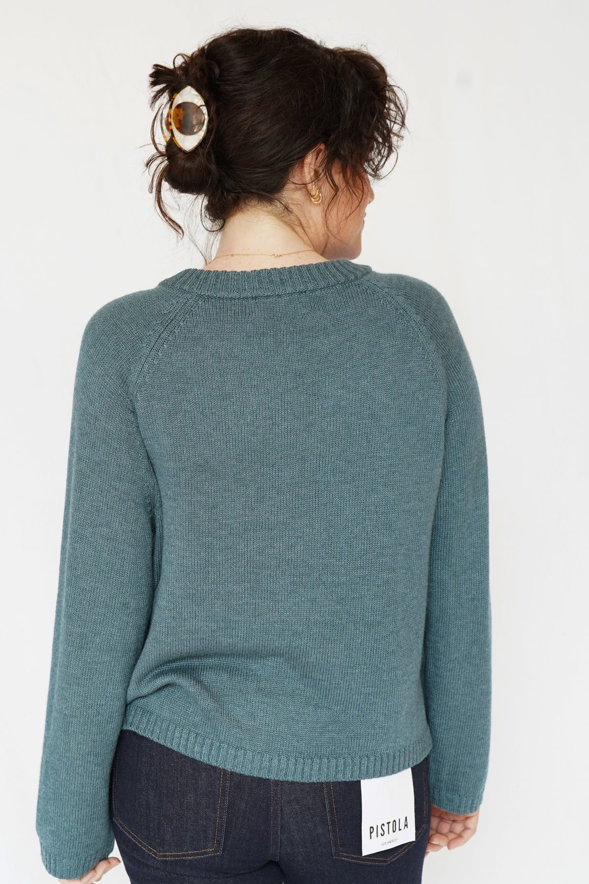 Everyday Wool Cardigan in Teal
