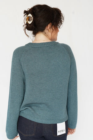 Everyday Wool Cardigan in Teal