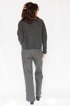 Nora Sweater in Dark Charcoal