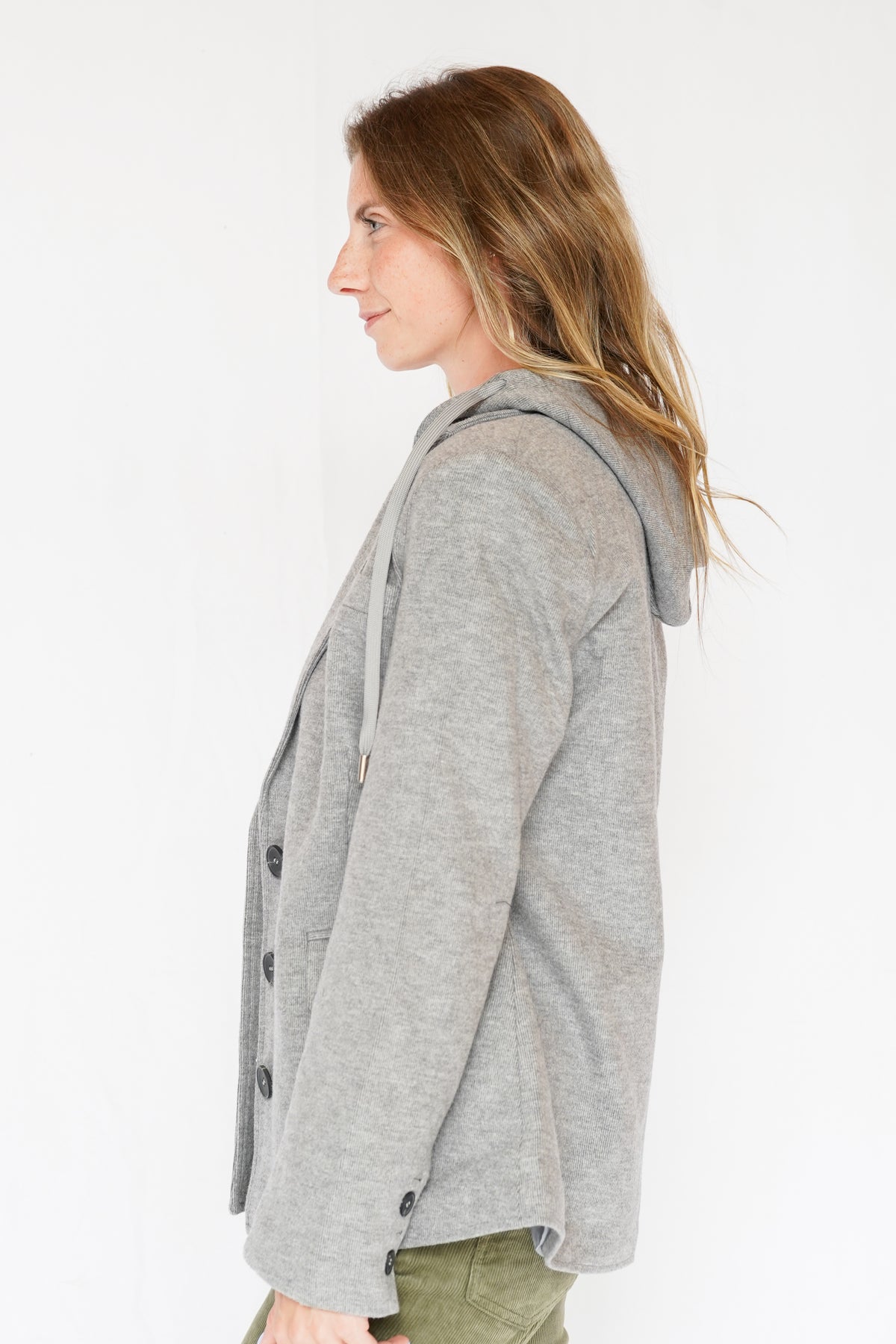 Oversized Blazer Jacket in Grey