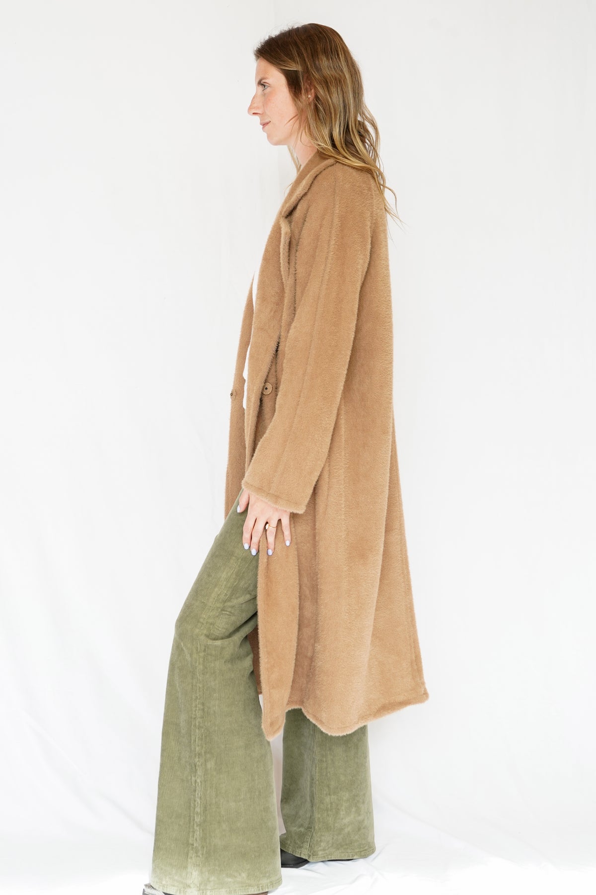 Z Supply Crosby Cocoon Coat in Light Toffee