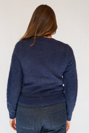 Zosia Pullover Sweater in Navy