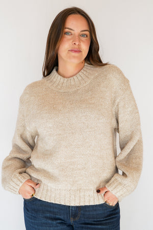Gentle Fawn Tova Sweater in Heather Pebble
