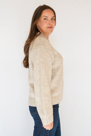 Gentle Fawn Tova Sweater in Heather Pebble
