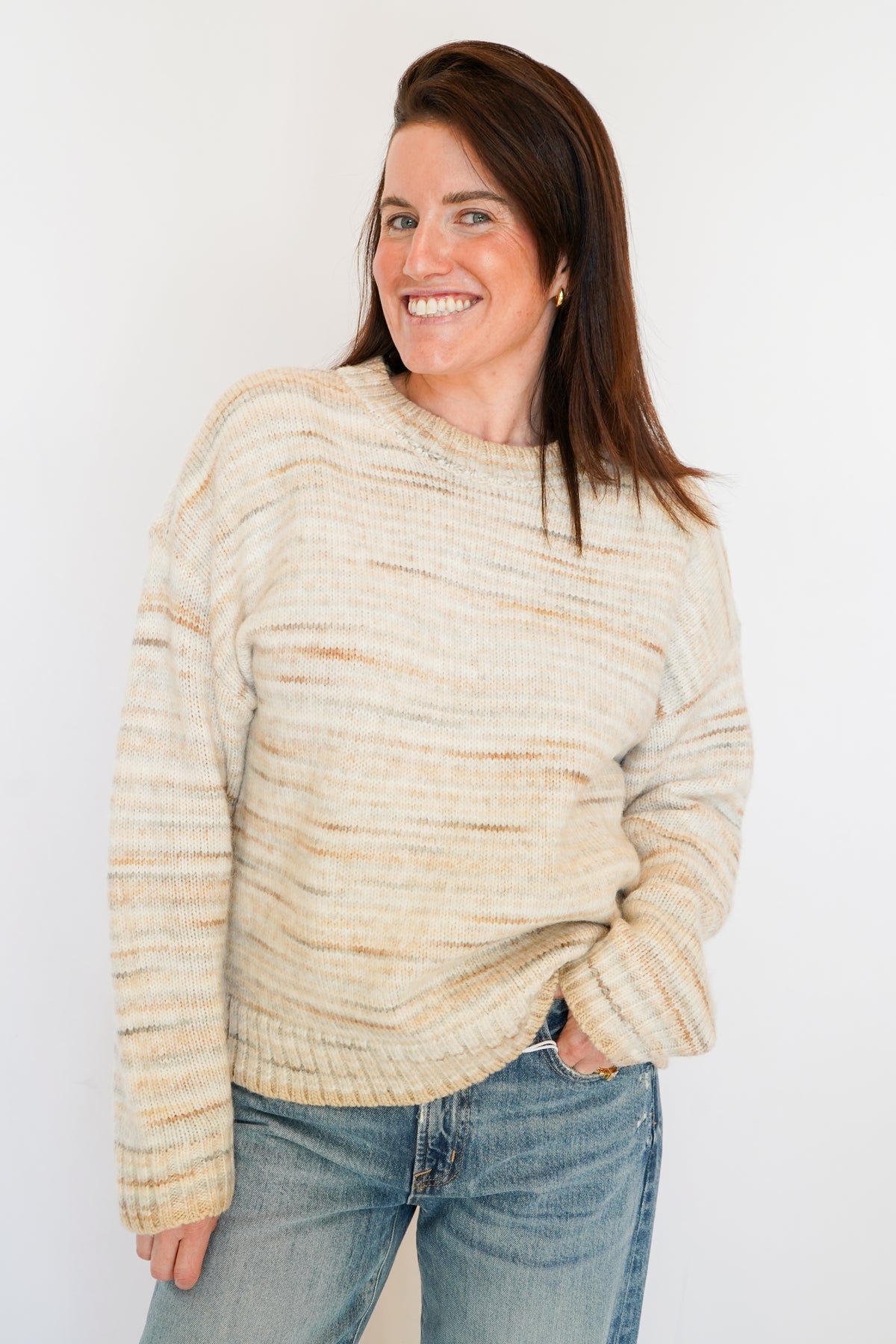 Cassy Sweater in Sand Multicolor