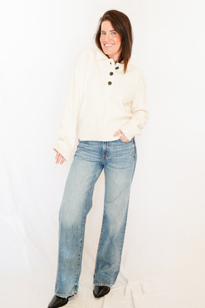 Quinlan Pullover In Cream