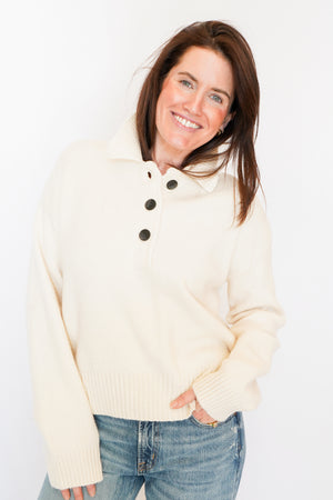 Quinlan Pullover In Cream