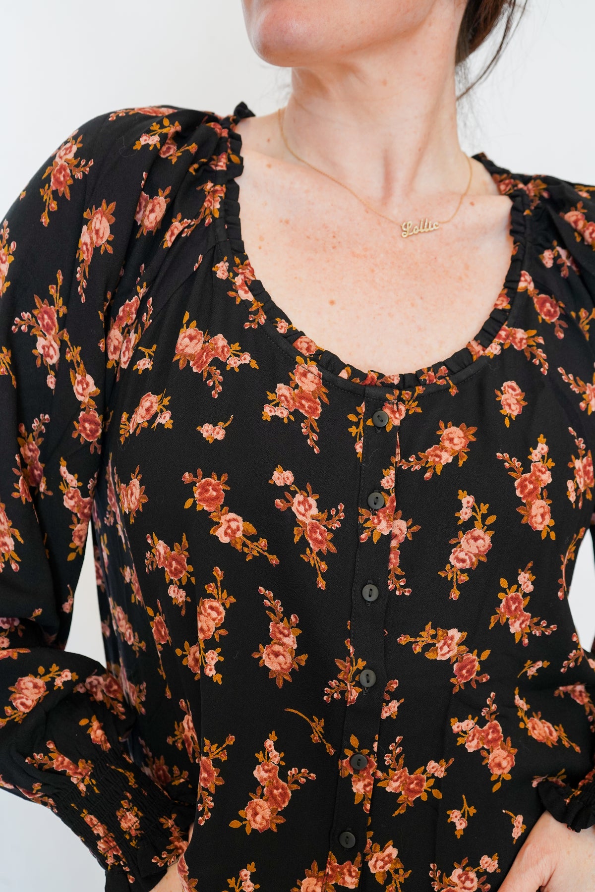 Flora Blouse in Black