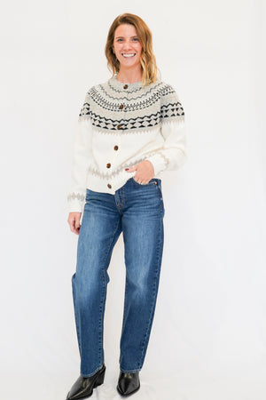 dRa Sunny Cardigan in Alpine Fairisle